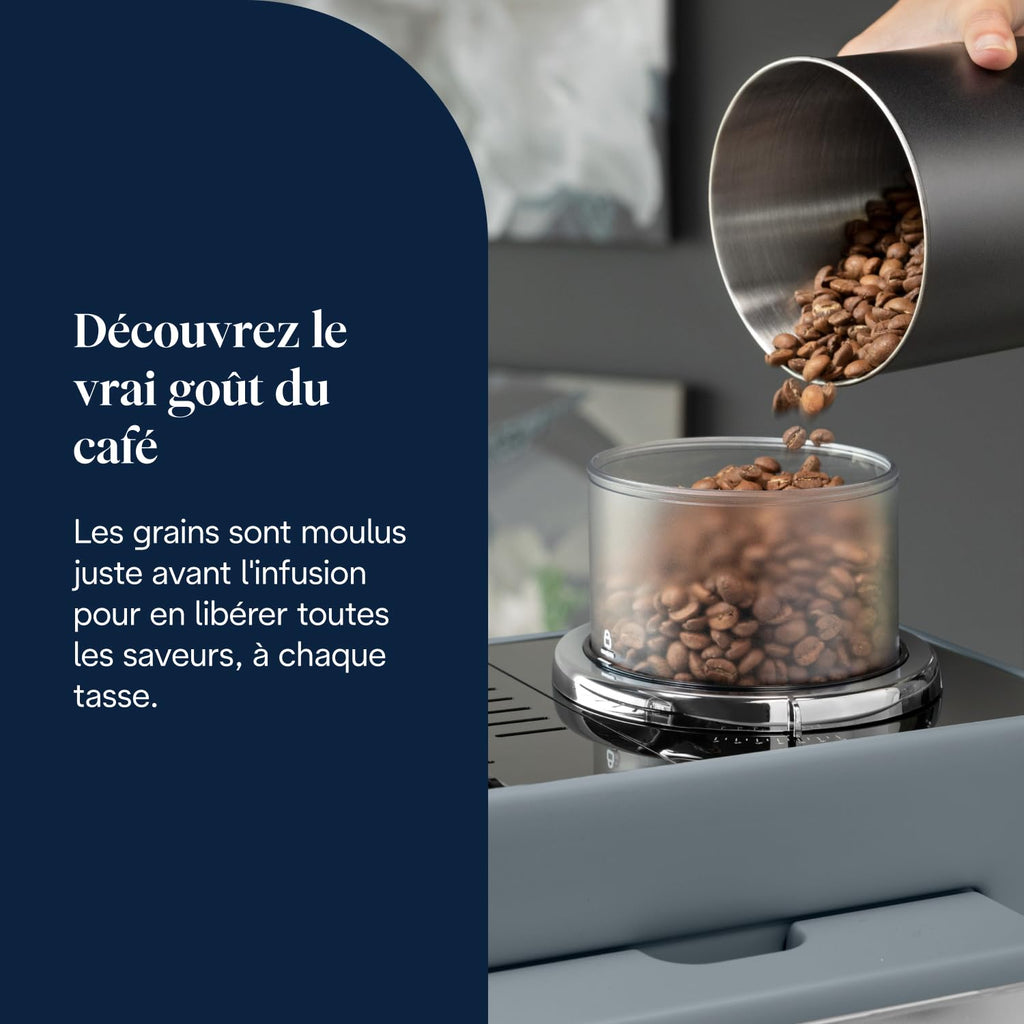 Rivelia - Perfetto Machine à Café Automatique, Écran Tactile, Gris