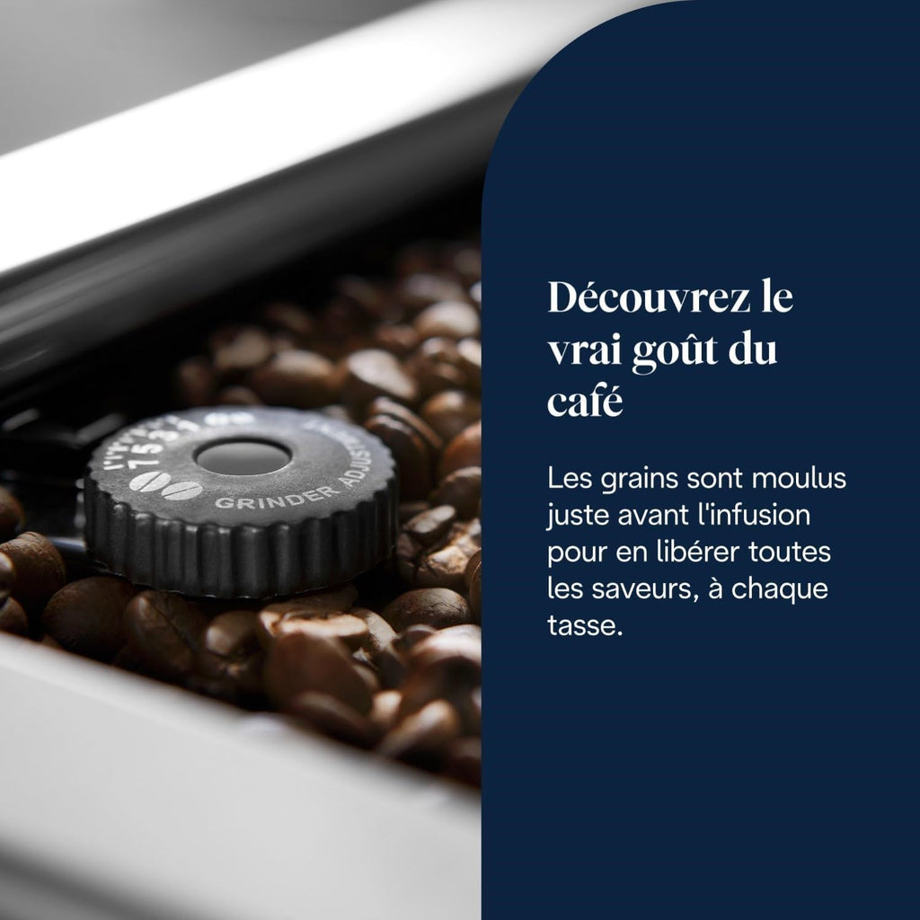 PrimaDonna Soul - Perfetto Machine à Café Automatique, Argent et Noir