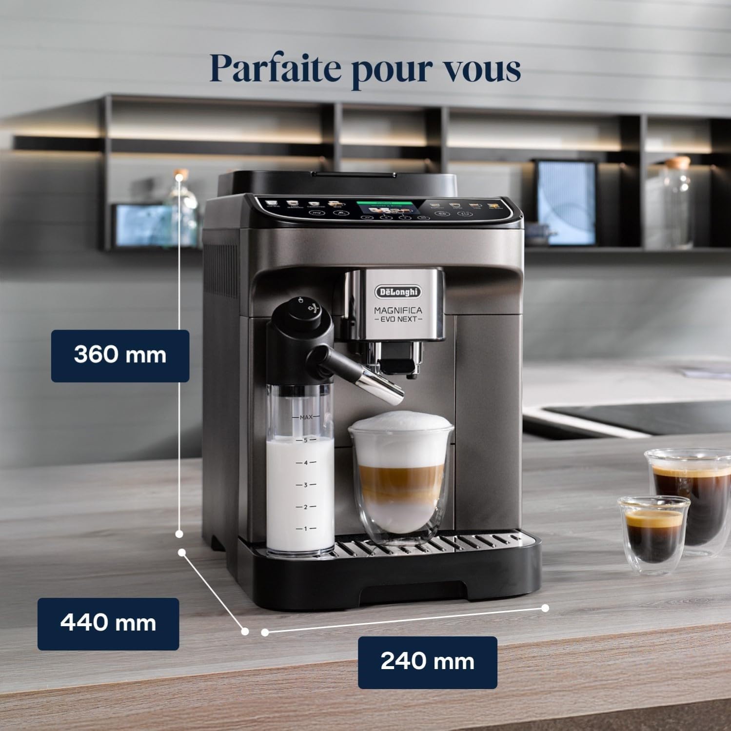 Magnifica Evo Next - Perfetto Machine à Café Automatique avec LatteCrema