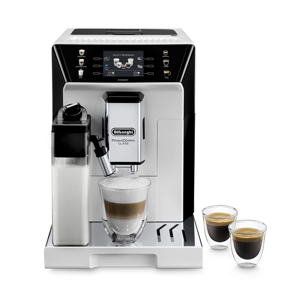PrimaDonna Class, Machine à Café Grain, Machine Expresso et Cappuccino, 1450W, 2L, Blanc
