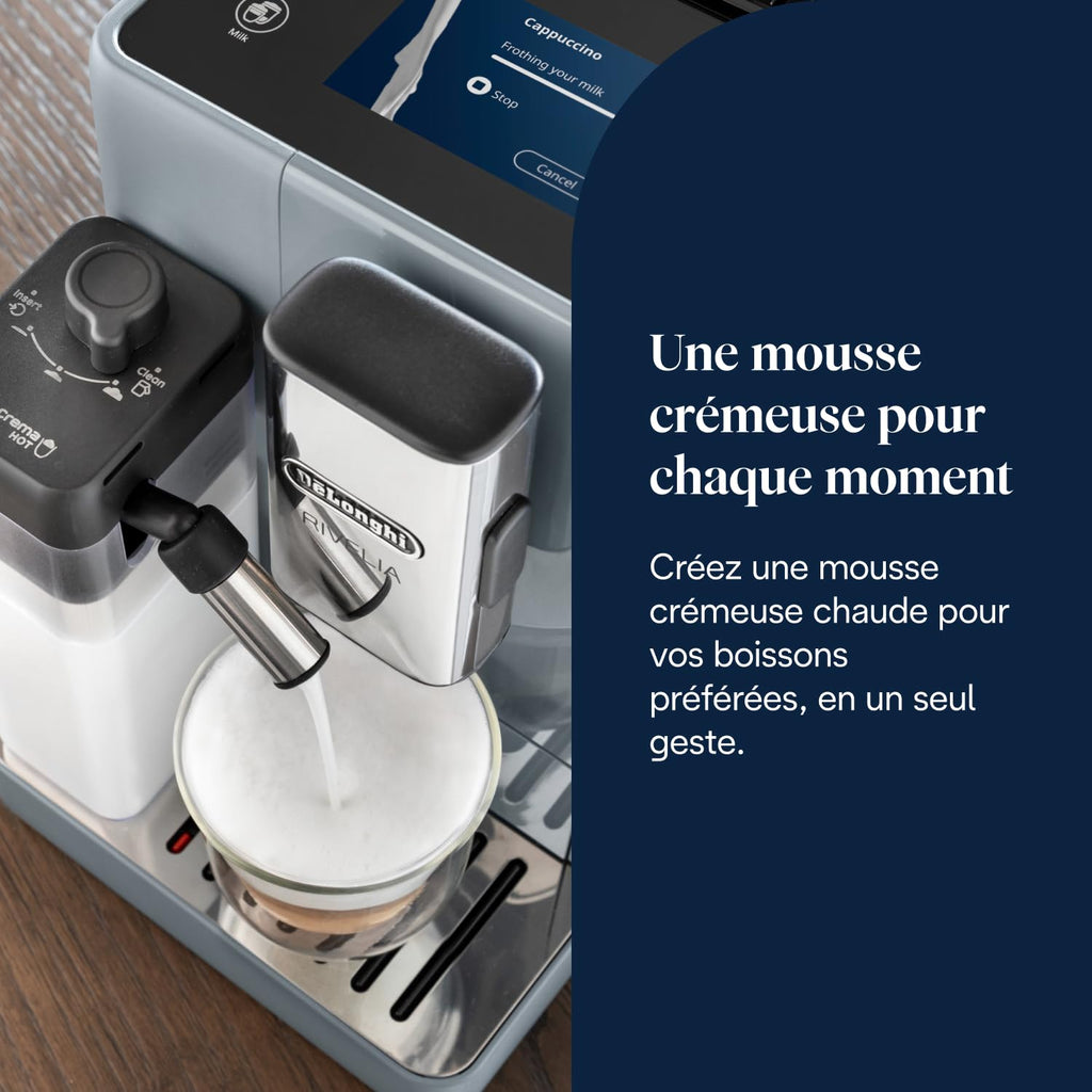 Rivelia - Perfetto Machine à Café Automatique, Écran Tactile, Gris