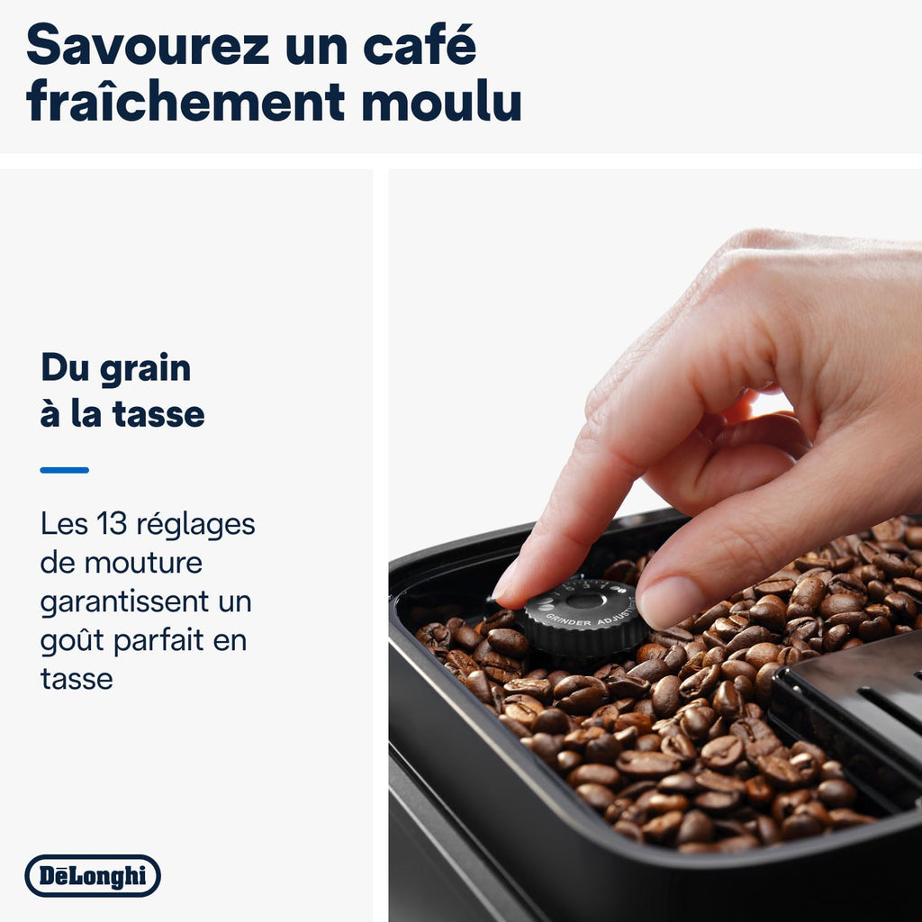 Magnifica Evo - Perfetto Machine à Café Automatique avec LatteCrema Mousseur à Lait Automatique