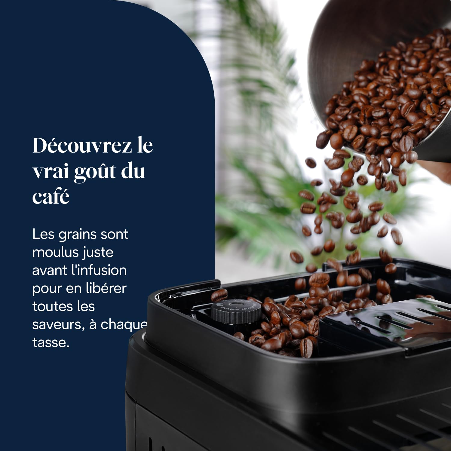 Magnifica Evo Next - Perfetto Machine à Café Automatique avec LatteCrema Mousseur, Argent et Noir