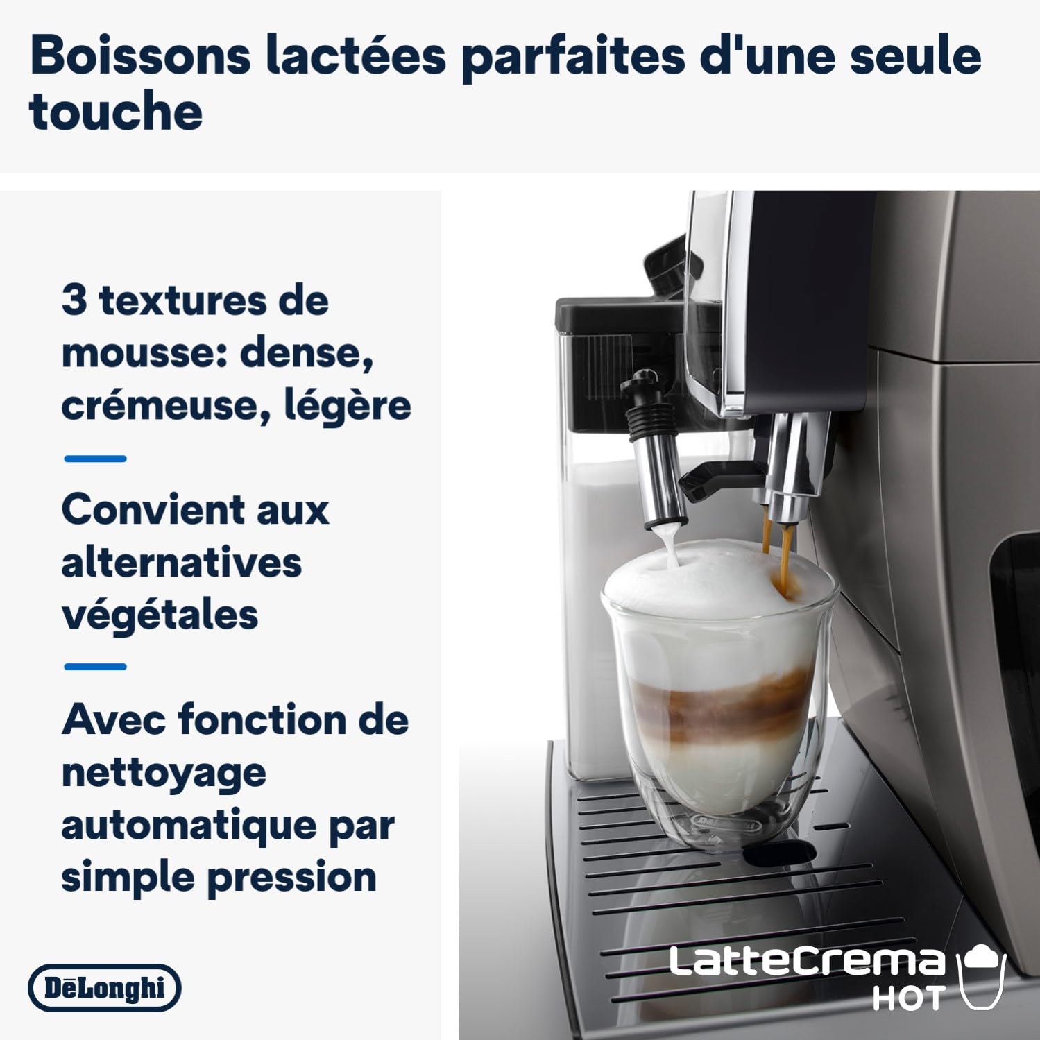 Dinamica Plus ECAM machine à café Entièrement automatique Machine à café 2-en-1, Noir