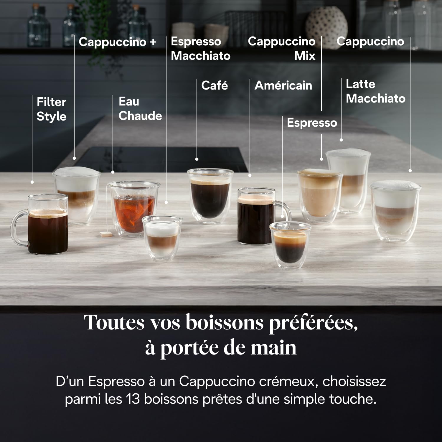 Magnifica Evo Next - Perfetto Machine à Café Automatique avec LatteCrema Mousseur, Argent et Noir