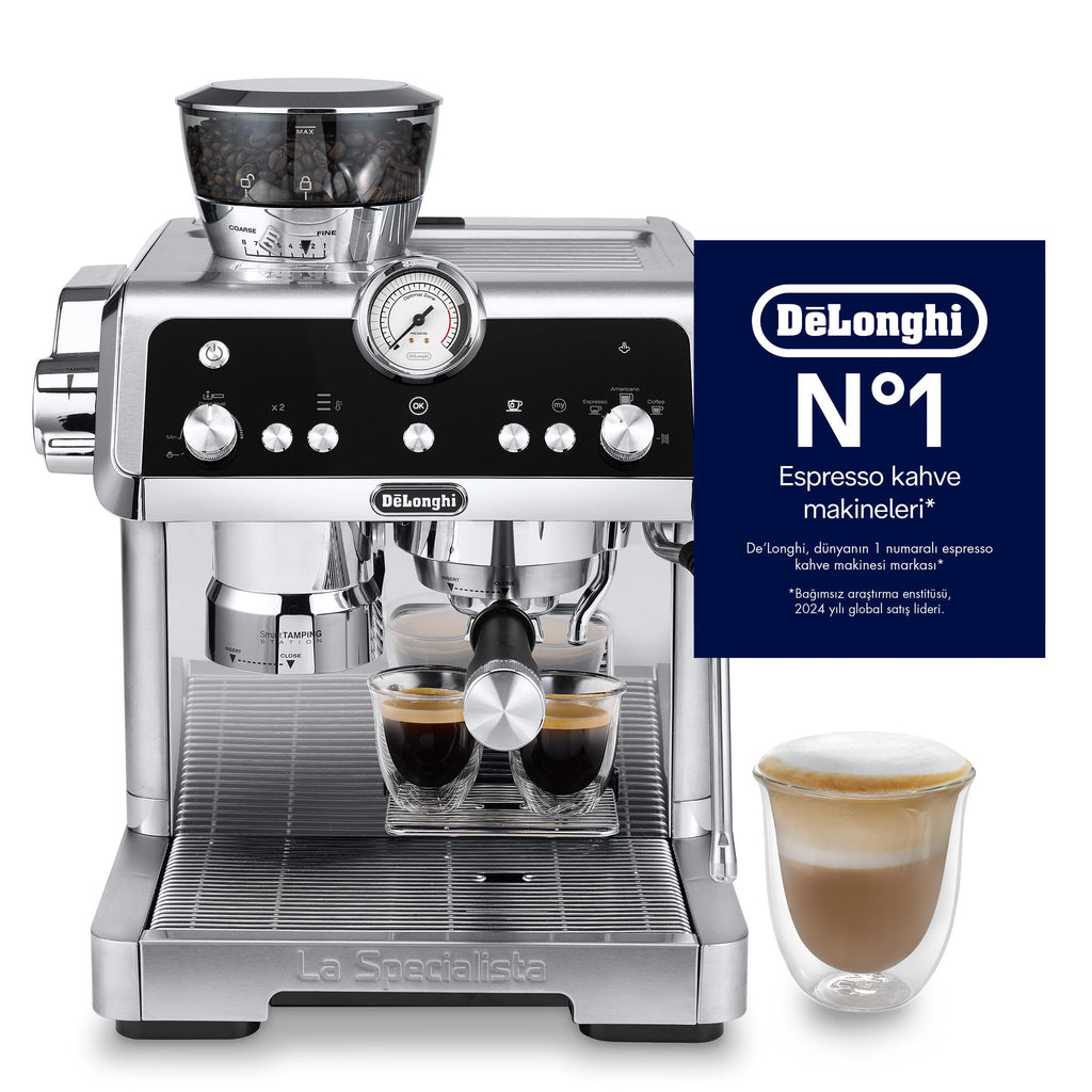 Specialista Prestigio Machine à café, expresso et cappuccino avec pompe, en grains Métallique